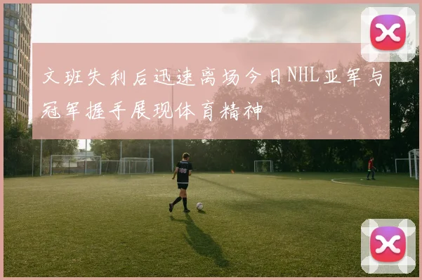 文班失利后迅速离场今日NHL亚军与冠军握手展现体育精神